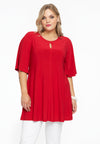 Tunic wide bottom circle sleeve DOLCE - red