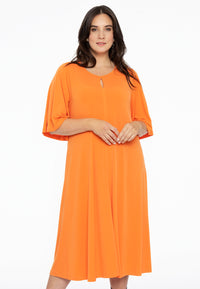 Dress A-line circle sleeve DOLCE - orange - #1