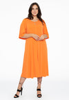 Dress A-line circle sleeve DOLCE - orange - #2