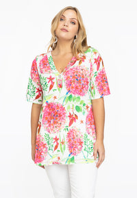 Tunic flare buttoned ALLIUM - white - #1