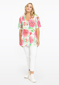 Tunic flare buttoned ALLIUM - white - #2