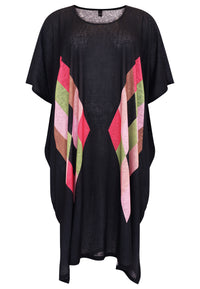 Kaftan rectangles COLOUR BLOCK - black - #4