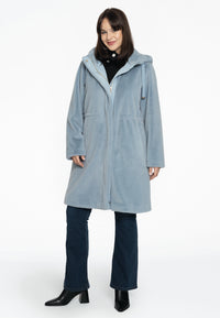 Coat faux fur - light blue - #2