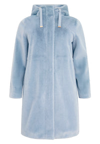 Coat faux fur - light blue - #3