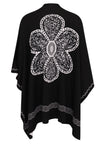 Poncho FLOWER - black - #4