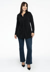 Blouse gathered front DOLCE - black