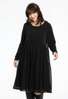 Jurk met volants MOUSSE/DOLCE - black