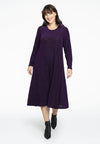 Dress zipped back LUREX - purple