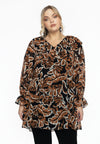Tuniek met volants BOTANIQUE - black