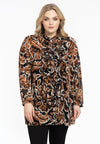Blouse met ruches BOTANIQUE - black