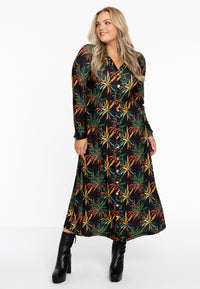 Dress Buttoned long BOTANICA - green - #2