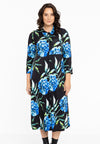 Buttoned dress long AQUAREL - blue - #2