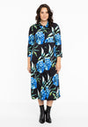 Buttoned dress long AQUAREL - blue - #1