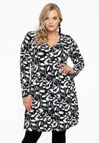 Cardigan buttons LEAVES - black - #1