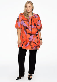 Wijde blouse KAE - orange - #2