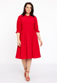 Dress buttoned DOLCE - red - #2