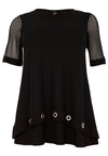 Tunic flare eyelets - black - #4