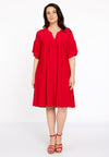 Dress pleats DOLCE - red