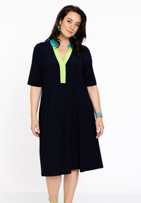 Dress A-line Colorblock DOLCE - blue - #2