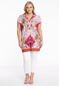 Tunic wide ROCCO - red - #1
