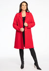 Cardigan Long Fringed BOUCLE - red - #1