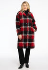 coat big CHECK - red