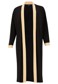 Cardigan Long Contrast Lines DOLCE - black - #4