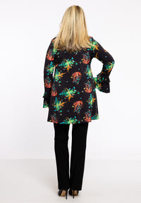 Tunic Wide Bottom Frill Cuff MEDUSA - black - #3