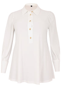 Blouse flare puff sleeve DOLCE - ecru - #4