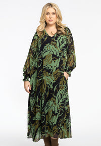 Dress swing smocksleeve AMAZONE - green - #2