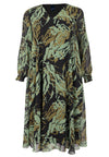Dress swing smocksleeve AMAZONE - green - #4