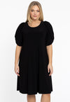 Dress puff sleeve DOLCE - black