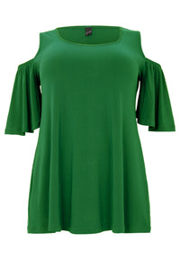 Tunic flare cut out DOLCE - green - #1