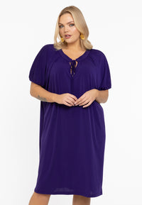 Dress gathering DOLCE - purple - #1