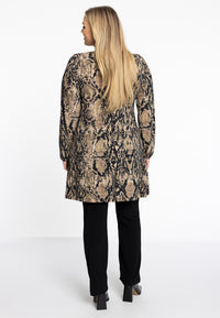 Tunic wide bottom BOA - brown - #3