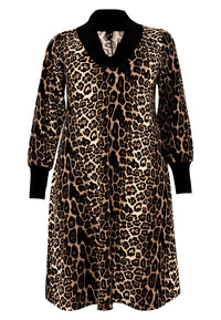 Dress leo rib neckline - black - #4