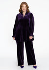Tunic wide bottom VELOURS - purple