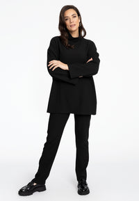 Pullover wide RIB - black - #1