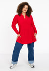 Tunic V neck DOLCE - red