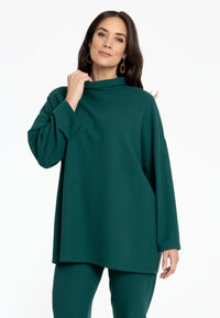 Pullover wide TYRA - dark green - #2