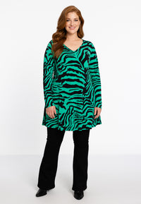 Tunic wide bottom VERDI - green - #2
