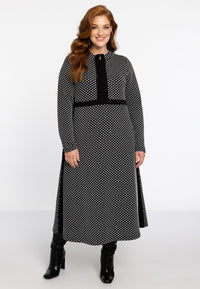 Dress Zipper JAQUARD KNIT - black - #2