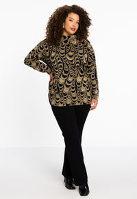 Tunic wide collar CIRCLE - black - #2