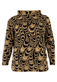 Tunic wide collar CIRCLE - black - #4