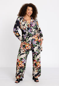 Trousers long BOUQUET - mid brown - #5