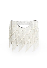 Envelope dripping beads - white - #1