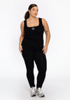Tank logo rib LOUNGE - black