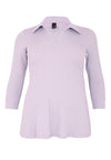 Tunic flared polo LOUNGE - light purple - #4