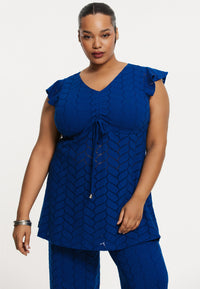 Tunic ajour MARE - indigo - #1