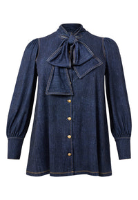 Tunic scarf DENIM DOLCE - blue - #4